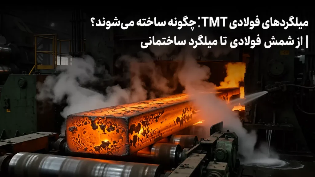 میلگردهای فولادی TMT چگونه ساخته می‌شوند؟ | از شمش فولادی تا میلگرد ساختمانی