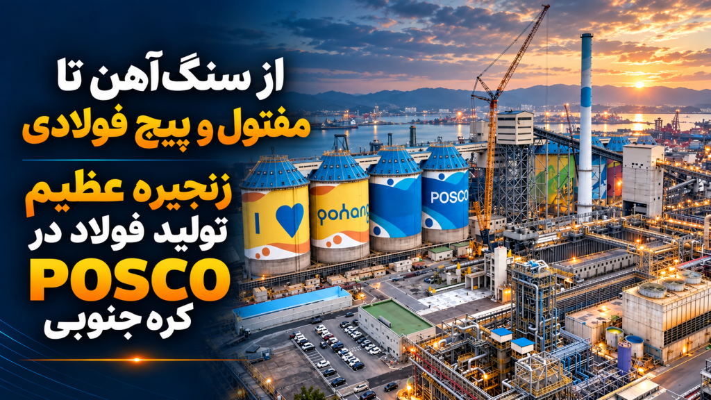 از سنگ‌آهن تا وایرراد و پیچ فولادی | زنجیره عظیم تولید فولاد در POSCO کره جنوبی