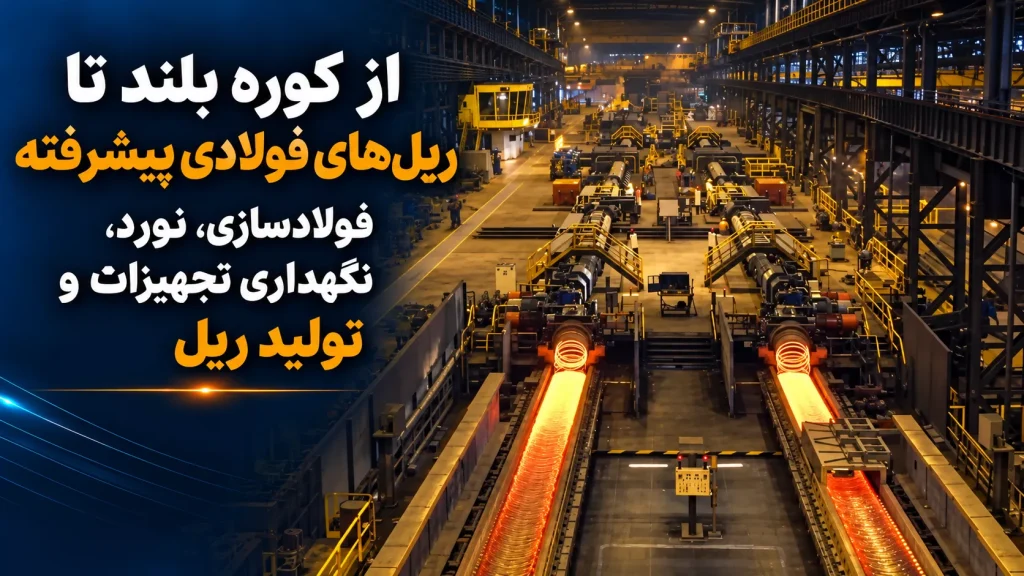 از کوره بلند تا ریل‌های فولادی پیشرفته | فولادسازی، نورد، نگهداری تجهیزات و تولید ریل