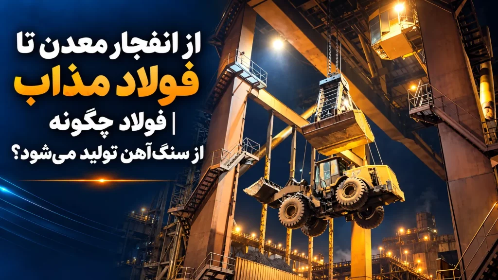 از انفجار معدن تا فولاد مذاب | فولاد چگونه از سنگ‌آهن تولید می‌شود؟