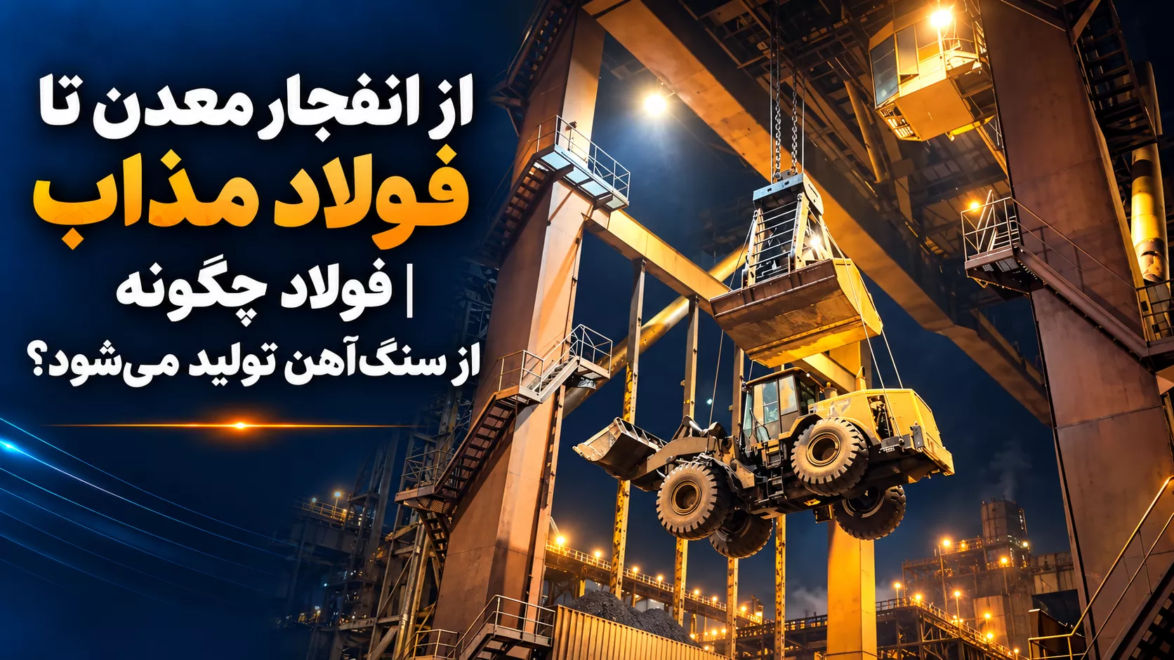 از انفجار معدن تا فولاد مذاب | فولاد چگونه از سنگ‌آهن تولید می‌شود؟