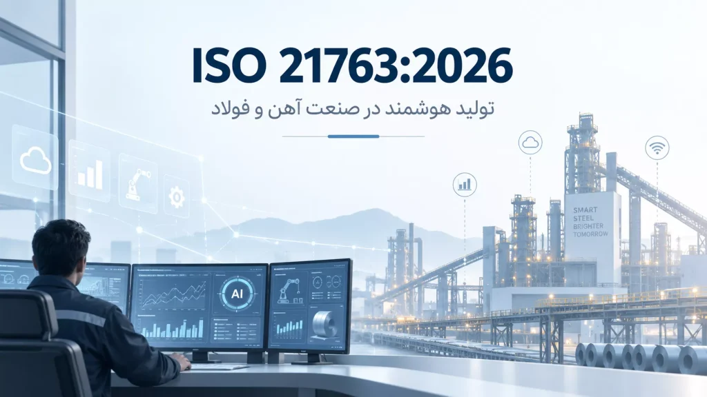 ISO 21763:2026 | تولید هوشمند در صنعت آهن و فولاد